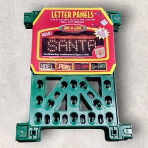 Snap-N-Glow Letter Panels Kit for Mini Lights Vintage 2000s NIP Custom Sign